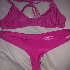Frankie’s Bikinis Pink Set